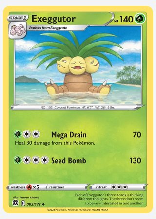 Exeggutor — catalogusbeeld