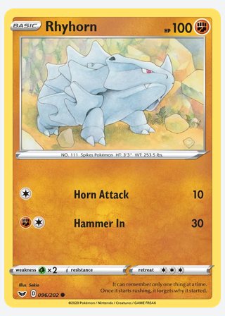 Rhyhorn — catalogusbeeld