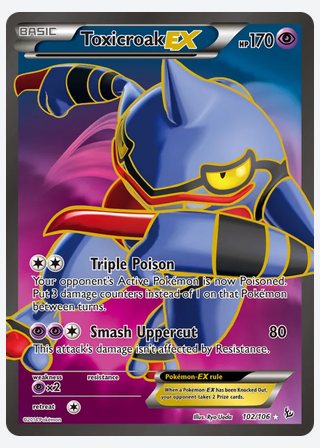 Toxicroak EX — catalogusbeeld