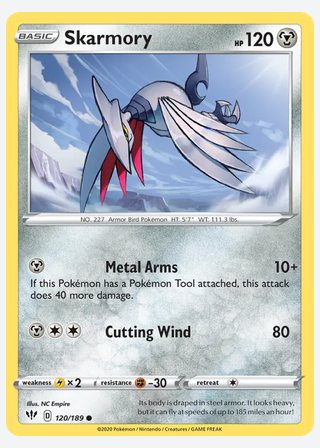 Skarmory — catalogusbeeld