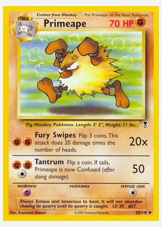 Primeape — catalogusbeeld