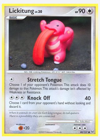 Lickitung — catalogusbeeld