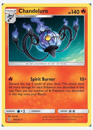 Chandelure — catalogusbeeld