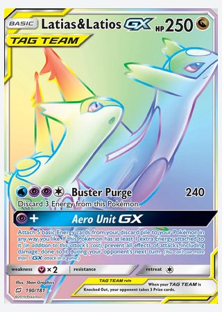 Latias & Latios GX — catalogusbeeld