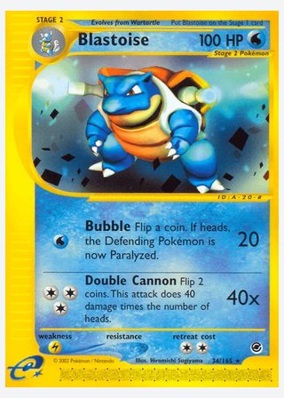Blastoise — catalogusbeeld