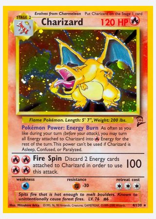 Charizard — catalogusbeeld