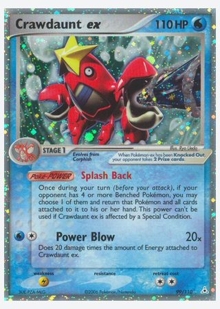 Crawdaunt ex — catalogusbeeld