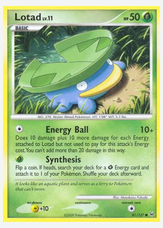 Lotad — catalogusbeeld