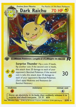 Dark Raichu — catalogusbeeld