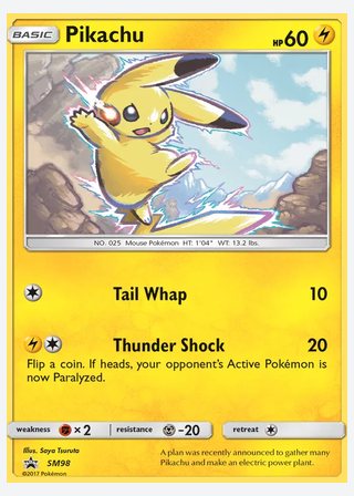 Pikachu — catalogusbeeld