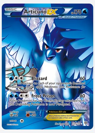 Articuno-EX — catalogusbeeld