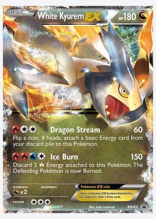 White Kyurem-EX — catalogusbeeld