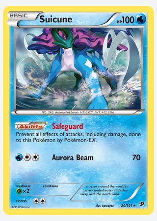 Suicune — catalogusbeeld
