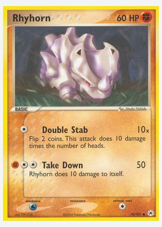 Rhyhorn — catalogusbeeld