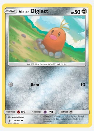 Alolan Diglett — catalogusbeeld