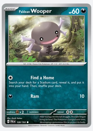 Paldean Wooper — catalogusbeeld