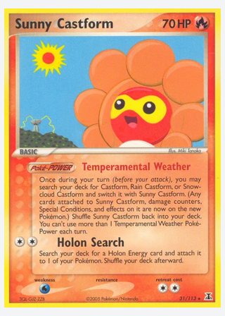 Sunny Castform — catalogusbeeld