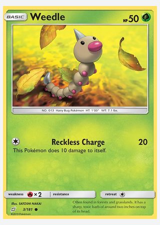 Weedle — catalogusbeeld