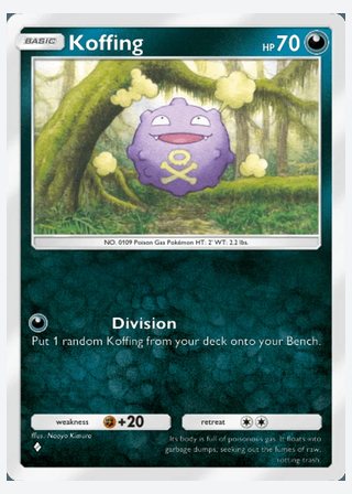 Koffing — catalogusbeeld