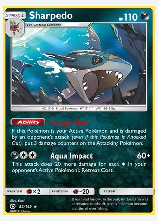 Sharpedo — catalogusbeeld