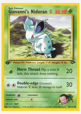 Giovanni's Nidoran ♀ — catalogusbeeld