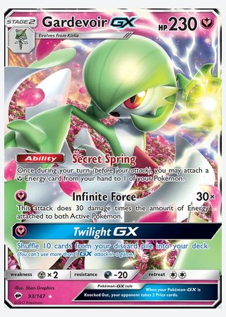 Gardevoir GX — catalogusbeeld