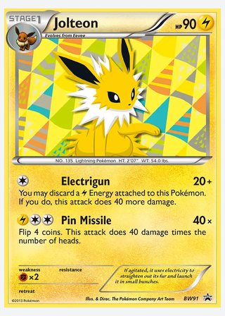 Jolteon — catalogusbeeld