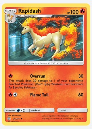 Rapidash — catalogusbeeld