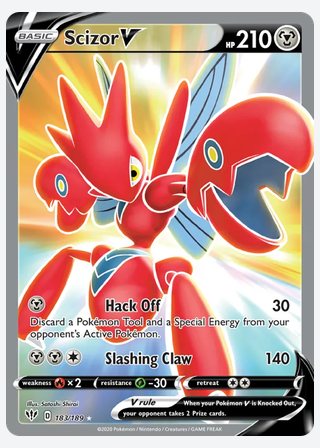 Scizor V — catalogusbeeld