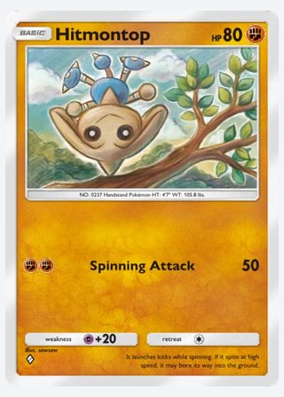 Hitmontop — catalogusbeeld