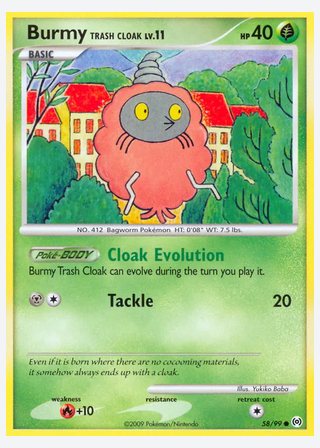 Burmy Trash Cloak — catalogusbeeld