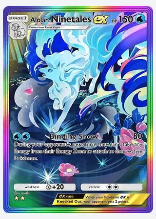 Alolan Ninetales ex — catalogusbeeld