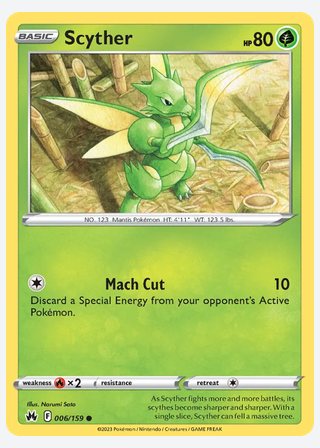 Scyther — catalogusbeeld