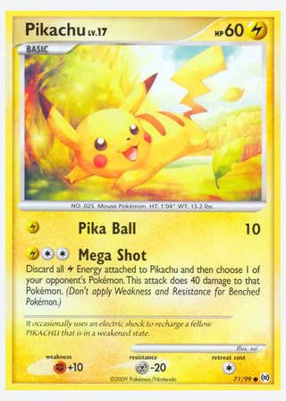 Pikachu — catalogusbeeld
