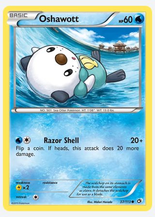 Oshawott — catalogusbeeld