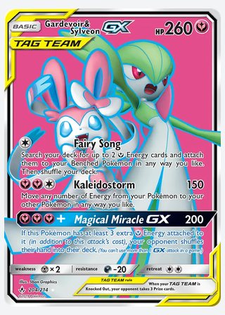 Gardevoir & Sylveon GX — catalogusbeeld