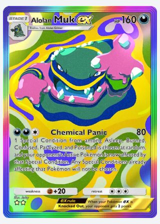 Alolan Muk ex — catalogusbeeld