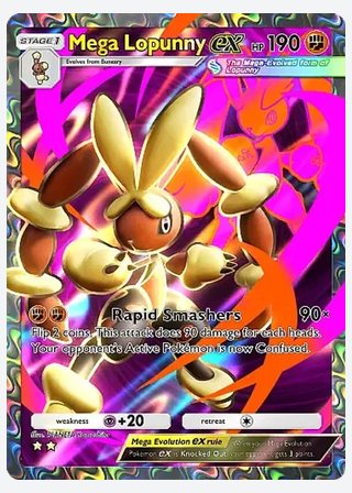 Mega Lopunny ex — catalogusbeeld