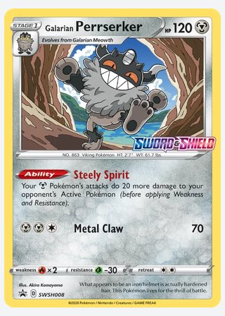 Galarian Perrserker — catalogusbeeld