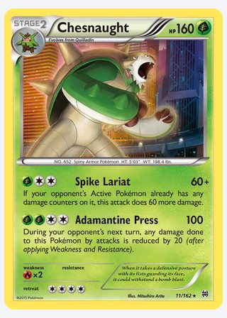 Chesnaught — catalogusbeeld