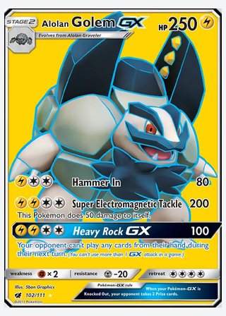 Alolan Golem GX — catalogusbeeld