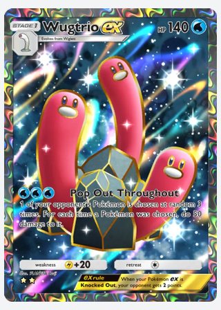 Wugtrio ex — catalogusbeeld