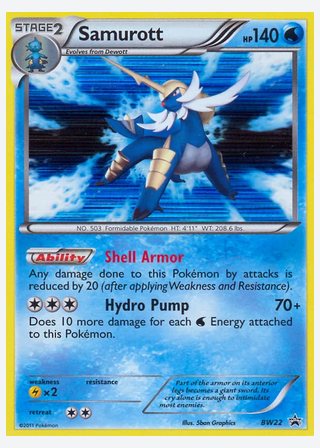 Samurott — catalogusbeeld
