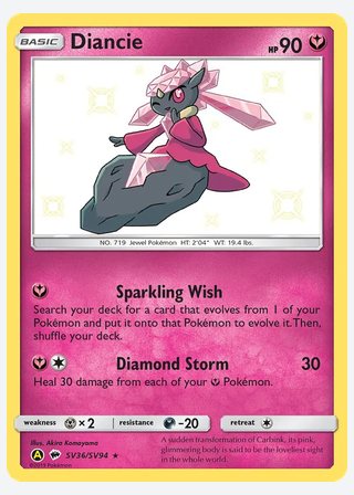 Diancie — catalogusbeeld
