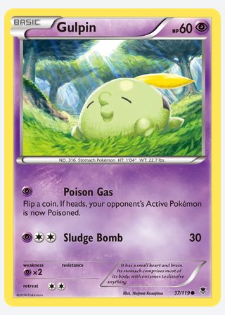 Gulpin — catalogusbeeld