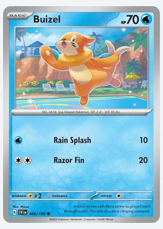 Buizel — catalogusbeeld