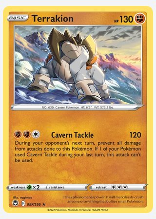 Terrakion — catalogusbeeld
