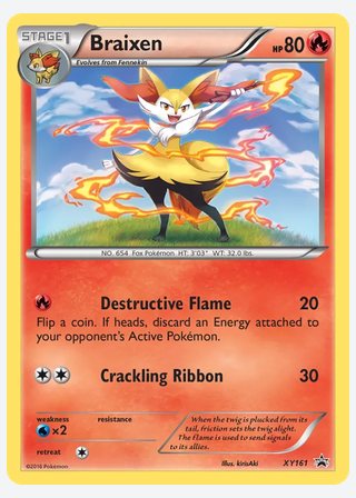 Braixen — catalogusbeeld