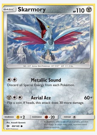 Skarmory — catalogusbeeld