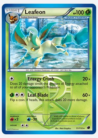 Leafeon — catalogusbeeld